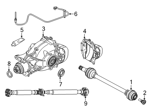 2021 BMW X5 M REAR-AXLE-DRIVE Diagram for 33109454744