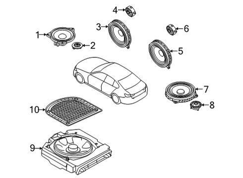 2023 BMW 228i Gran Coupe Sound System Diagram 2