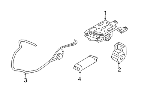 2021 BMW X6 M Front Suspension, Lower Control Arm, Upper Control Arm, Ride Control, Stabilizer Bar, Suspension Components Diagram 5