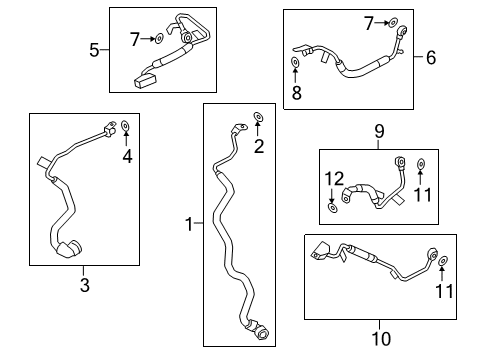 2021 BMW M850i xDrive Hoses & Pipes Diagram 2