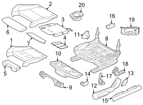 2021 BMW M3 Power Seats Diagram 4