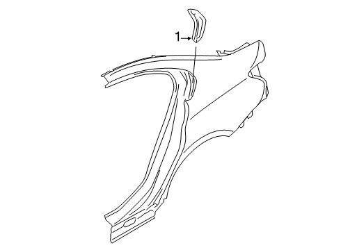 2024 BMW M340i xDrive Exterior Trim - Quarter Panel Diagram