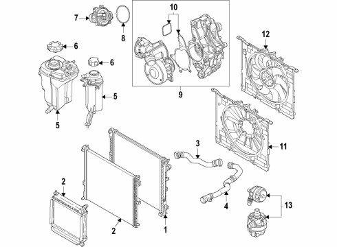 2021 BMW M3 A/C Condenser Diagram 3