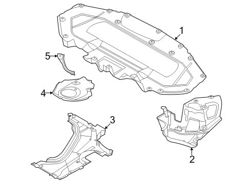 2022 BMW 750i xDrive Splash Shields Diagram 2