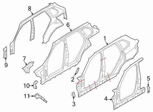 2022 BMW X5 Uniside Diagram