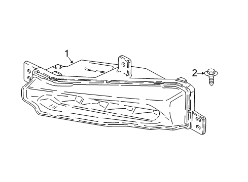 2021 BMW X3 M Fog Lamps Diagram