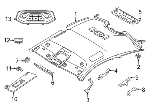 2021 BMW M4 Bulbs Diagram 2