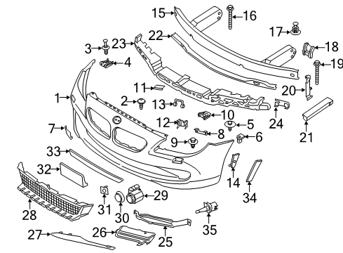 2014 BMW 640i OVAL-HEAD SCREW WITH SPRING Diagram for 07145A48F72