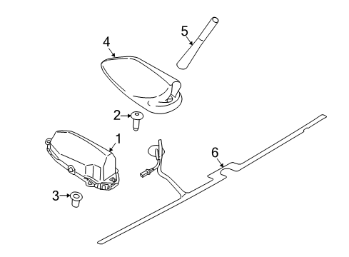 2021 BMW i3 Antenna & Radio Diagram