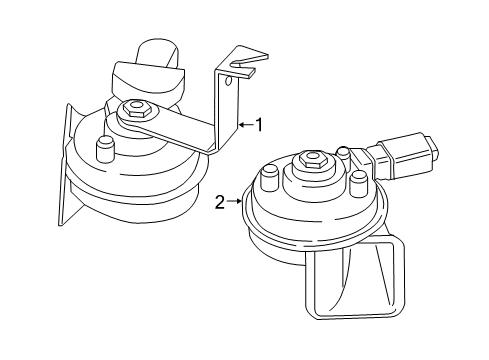 2022 BMW 230i Horn Diagram