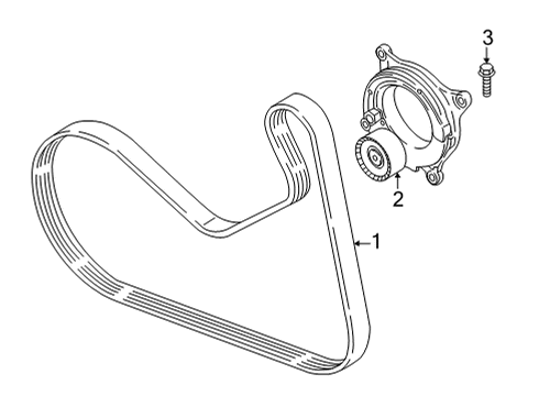 2022 BMW 430i Belts & Pulleys Diagram