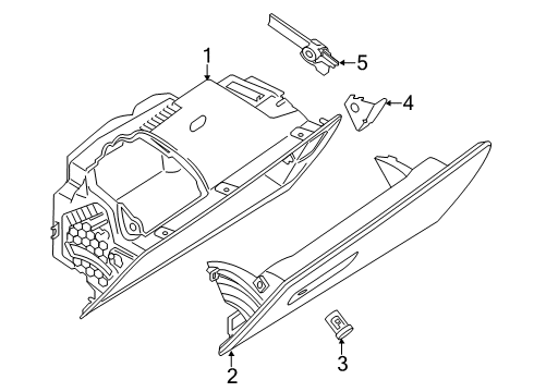 2021 BMW X5 Glove Box Diagram