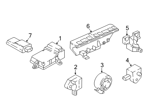 2023 BMW X4 Air Bag Components Diagram 2