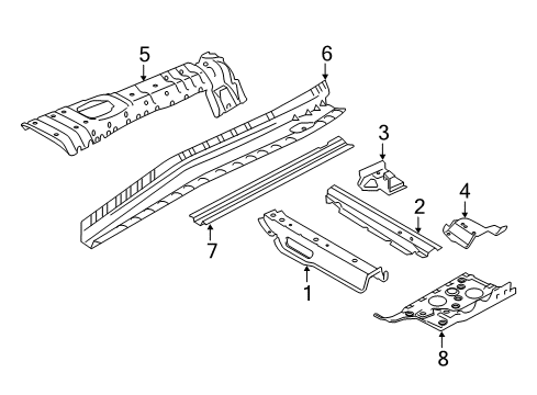 2021 BMW 230i Floor Diagram 1