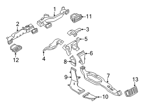 2021 BMW 228i Gran Coupe Ducts Diagram