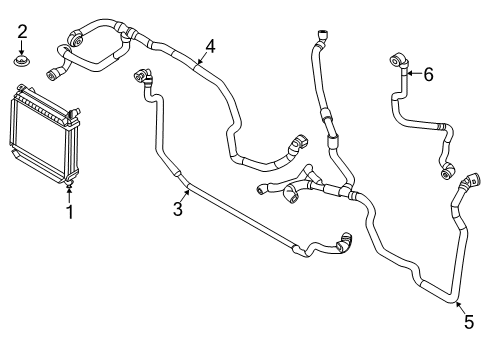 2022 BMW X4 Radiator & Components Diagram 2