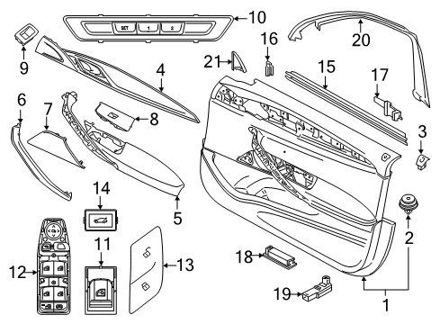 2021 BMW M5 Trunk Diagram 1