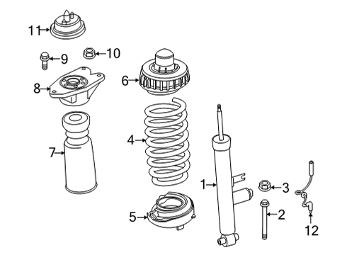 2022 BMW M4 Shocks & Components - Rear Diagram