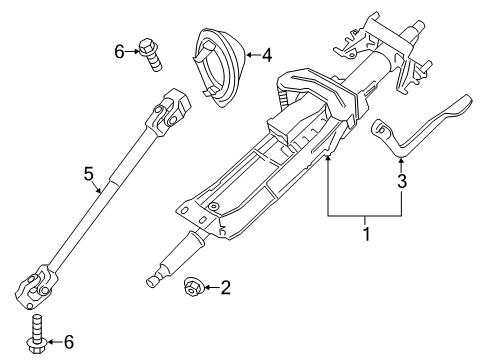 2024 BMW 230i Steering Column Assembly Diagram