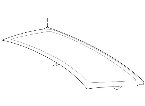 2023 BMW 760i xDrive Glass & Moldings - Back Diagram