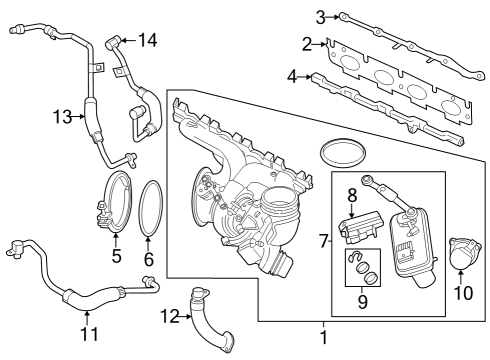 2024 BMW X1 O-RING Diagram for 07148846148