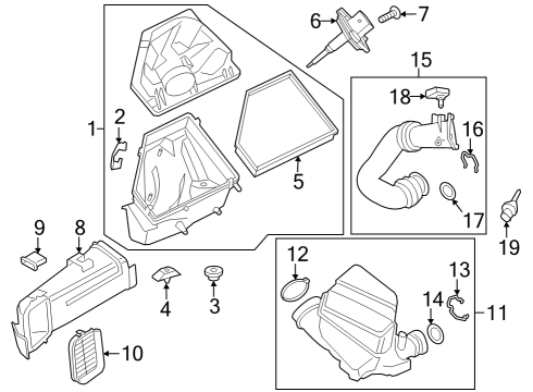 2023 BMW 330e Air Intake Diagram 1