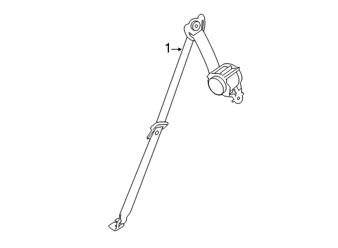 2021 BMW X5 Third Row Seat Belts Diagram