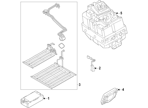 2021 BMW X3 M Hybrid Components, Battery, Blower Motor, Cooling System Diagram