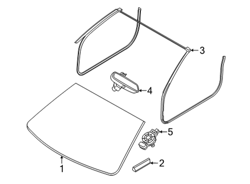 2021 BMW M440i Wipers Diagram 1