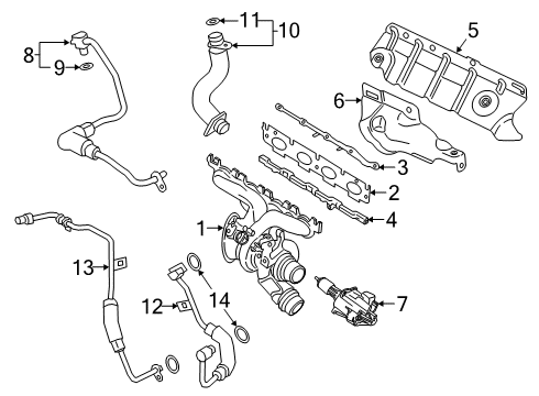 2022 BMW 330e Exhaust Manifold Diagram