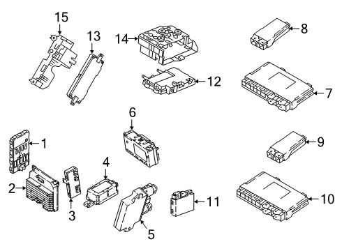 2022 BMW X7 RADIO REMOTE CONTROL BASIC Diagram for 66125A40687