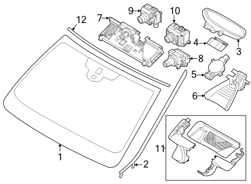 2024 BMW X1 GUTTER STRIP RIGHT Diagram for 51319478898