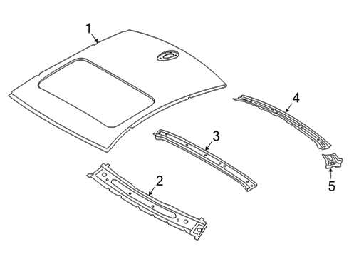 2024 BMW M440i Roof & Components Diagram