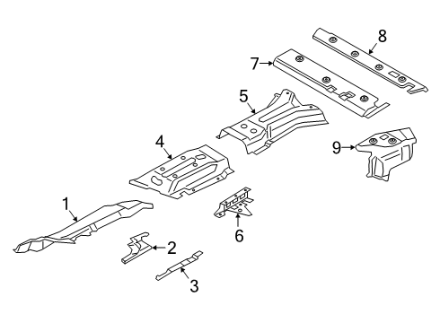 2023 BMW X7 Heat Shields Diagram 2