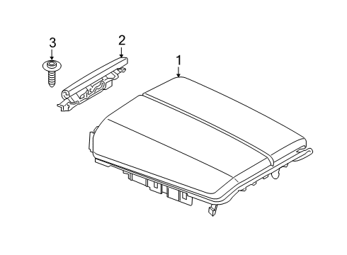 2023 BMW X7 ARMREST CENTER CONSOLE Diagram for 51165A3D124