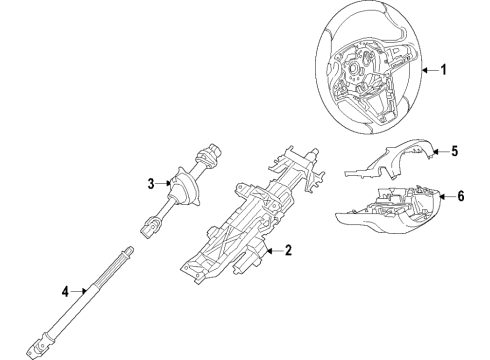 2023 BMW X7 M SPORT STEERING WHEEL Diagram for 32307887216