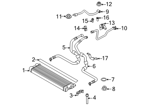 2024 BMW M8 Oil Cooler Diagram