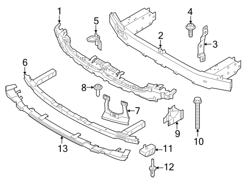 2024 BMW i7 Bumper & Components - Front Diagram 4