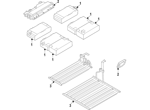 2022 BMW 745e xDrive Battery, Cooling System Diagram 1