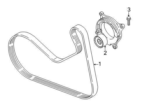 2021 BMW M340i Belts & Pulleys Diagram