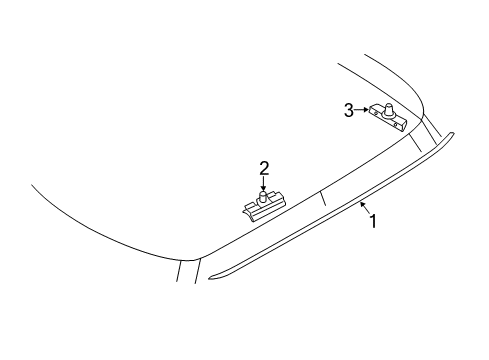 Roof Moulding Right Diagram for 51337300002