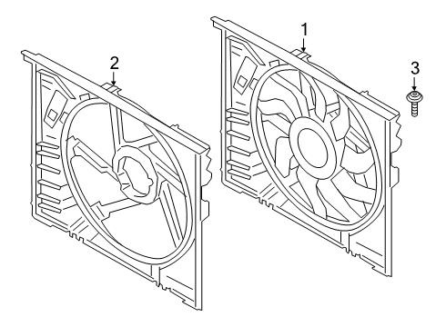 2023 BMW M340i xDrive Cooling Fan Diagram