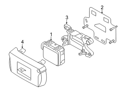 2022 BMW X6 M Electrical Components - Front Bumper Diagram 5