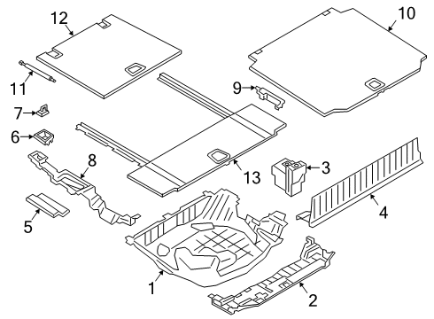 2021 BMW X5 Interior Trim - Rear Body Diagram 5