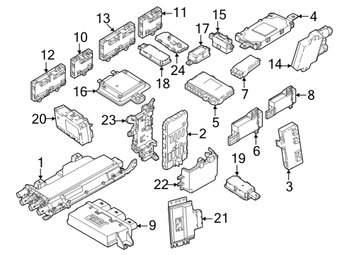 2022 BMW iX CONTROL UNIT SMART OPENER Diagram for 61355A69F87