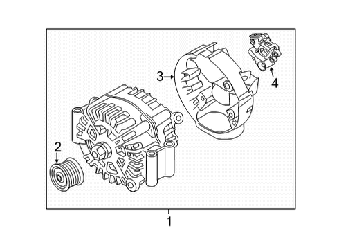 2022 BMW X6 M Alternator Diagram 3