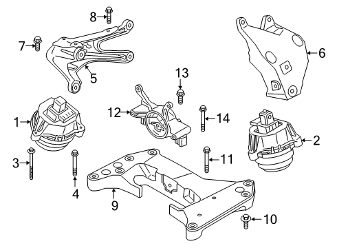 2022 BMW 740i Automatic Transmission Diagram