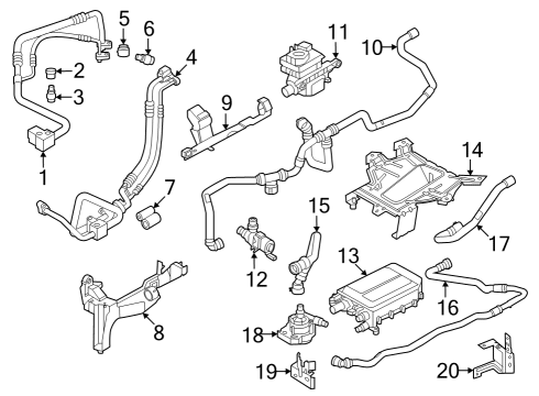 2024 BMW i7 ELEKTRISCHER DURCHLAUFERHITZ Diagram for 64125A9D015