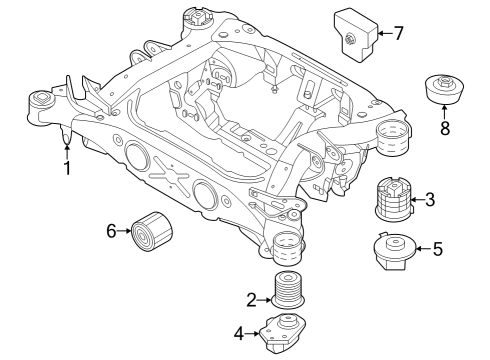 2022 BMW i4 Suspension Mounting - Rear Diagram