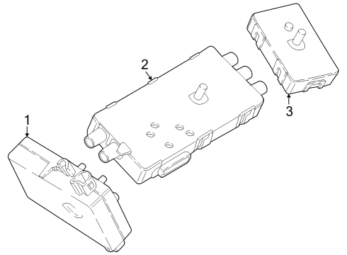 2023 BMW i7 Antenna & Radio Diagram 1